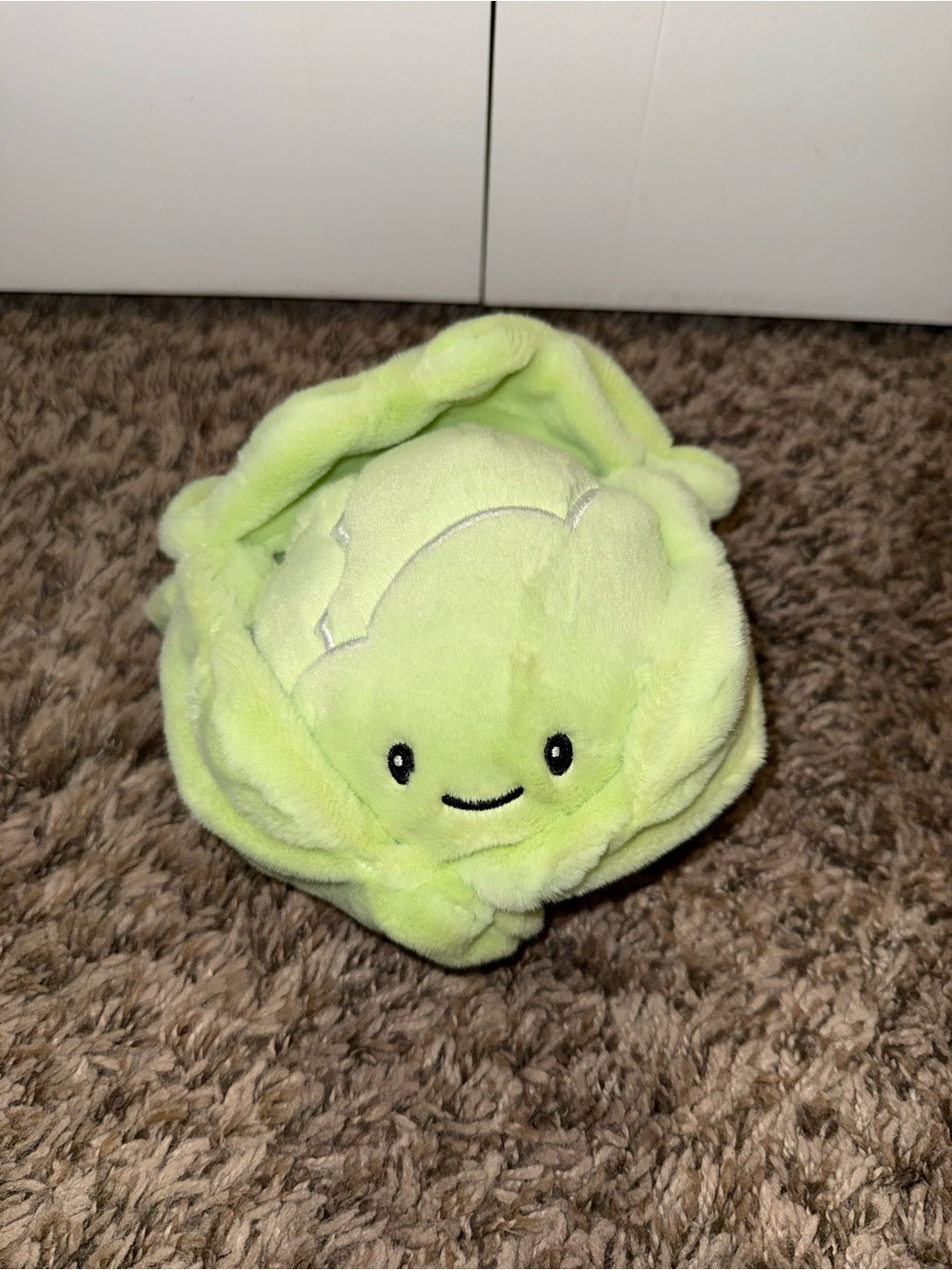 Plush Green Cabbage Stuffed Toy - Cute Kawaii Vegetable Plush